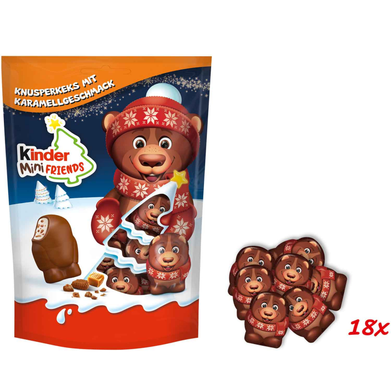 kinder Mini Friends Knusperkeks Karamell 122g