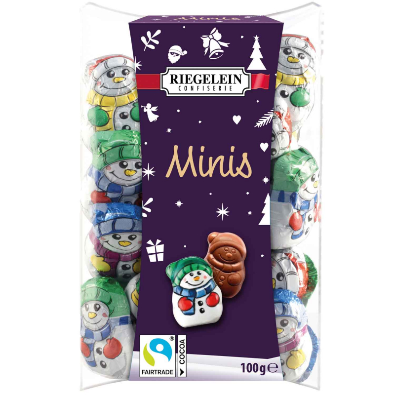  Riegelein Minis Schneemännchen 100g 