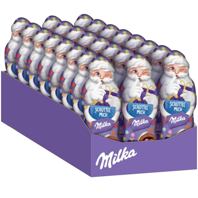 Milka Weihnachtsmann 'Schüttel Mich' Alpenmilch mit Kakaolinsen 61g