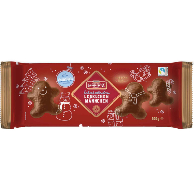  Lambertz Schokoladen Lebkuchenmännchen Vollmilch 200g 