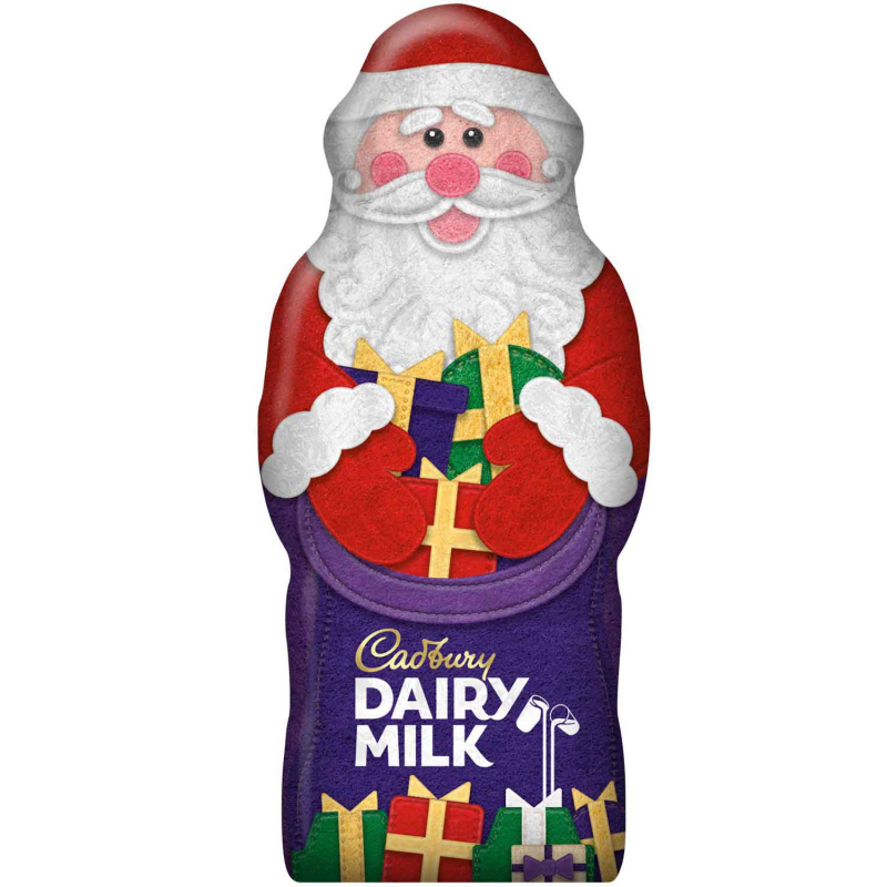  Cadbury Dairy Milk Chocolate Santa 100g 