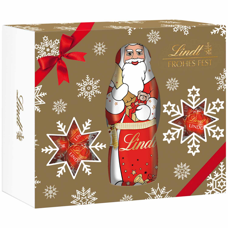  Lindt Weihnachtsmann Geschenkbox 450g 