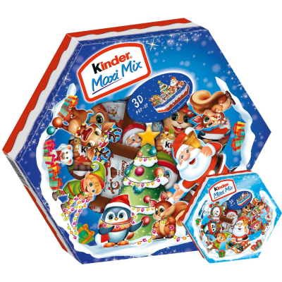  kinder Maxi Mix Weihnachtsteller 143g 