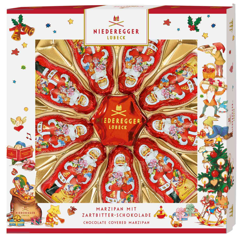  Niederegger Marzipan Weihnachtsmänner & Stern 125g 