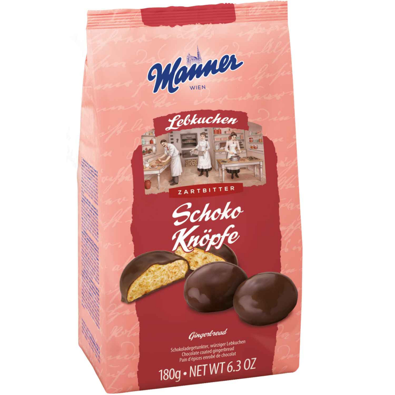 Manner Lebkuchen Schoko Knöpfe Zartbitter 180g