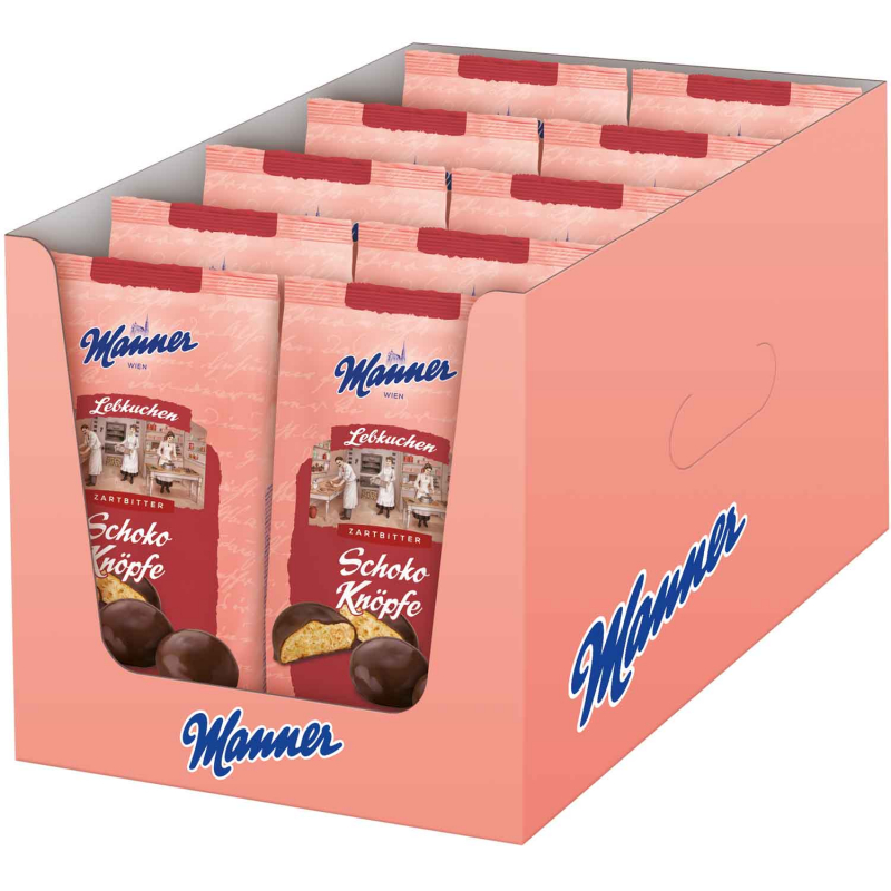 Manner Lebkuchen Schoko Knöpfe Zartbitter 180g