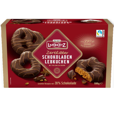 Lambertz Schokoladen Lebkuchen Zartbitter 500g