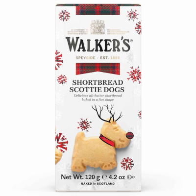 Walker's Shortbread Scottie Dogs Reindeer 120g