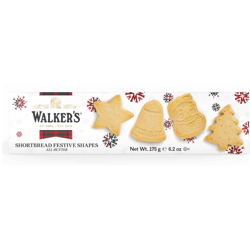 Walker's Shortbread Festive Shapes All-Butter 175g