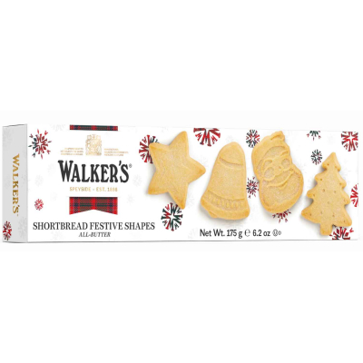 Walker's Shortbread Festive Shapes All-Butter 175g