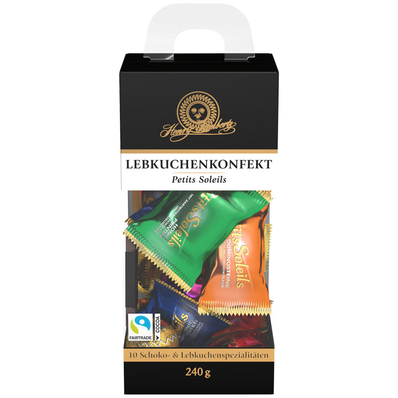  Henry Lambertz Lebkuchenkonfekt Petits Soleils Cubus 240g 