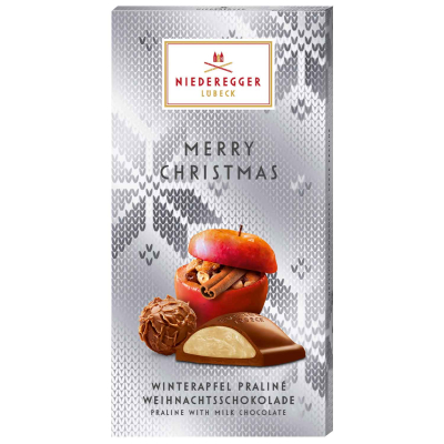 Niederegger Merry Christmas Weihnachtsschokolade Winterapfel Praliné 100g