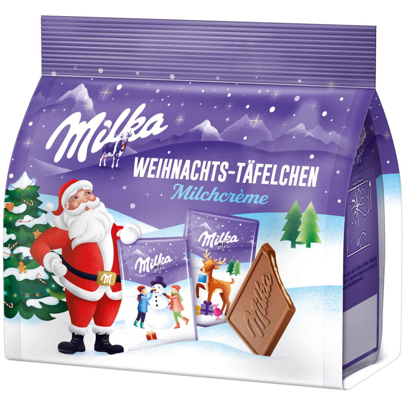 Milka Weihnachts-Täfelchen Milchcrème 150g