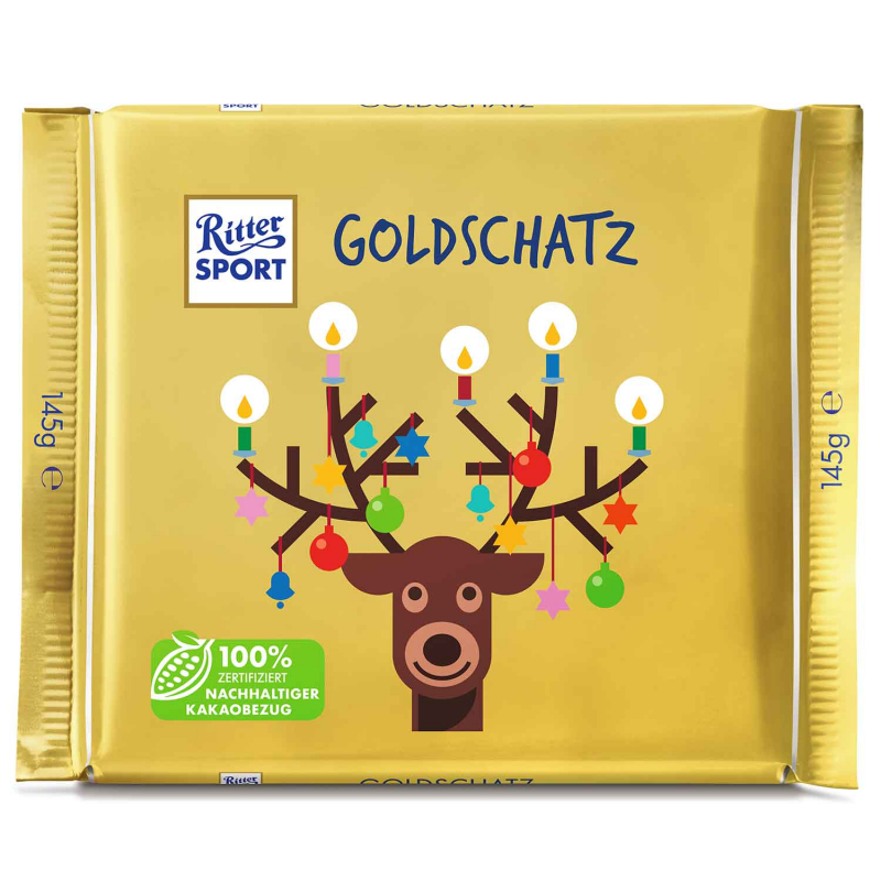  Ritter Sport Goldschatz 145g 