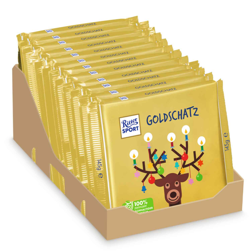  Ritter Sport Goldschatz 145g 