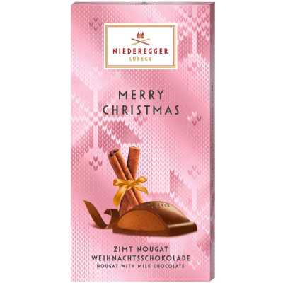  Niederegger Merry Christmas Weihnachtsschokolade Zimt Nougat 100g 