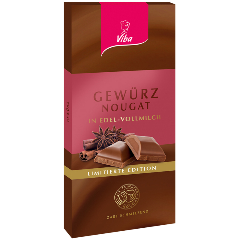  Viba Gewürz Nougat Tafel 100g 