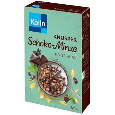  Kölln Hafer-Müsli Knusper Schoko-Minze 500g 