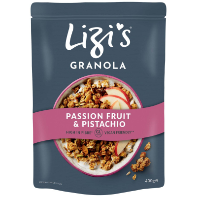  Lizi's Granola Passion Fruit & Pistachio 400g 