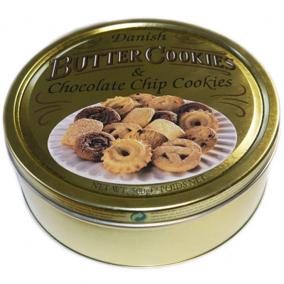  Danish Butter Cookies & Chocolate Chip Cookies 500g 