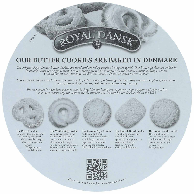  Royal Dansk Danish Butter Cookies 500g 