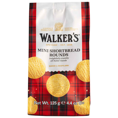  Walker's Mini Shortbread Rounds 125g 