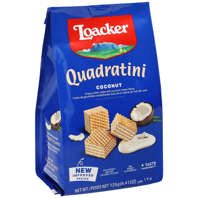  Loacker Quadratini Coconut 125g 