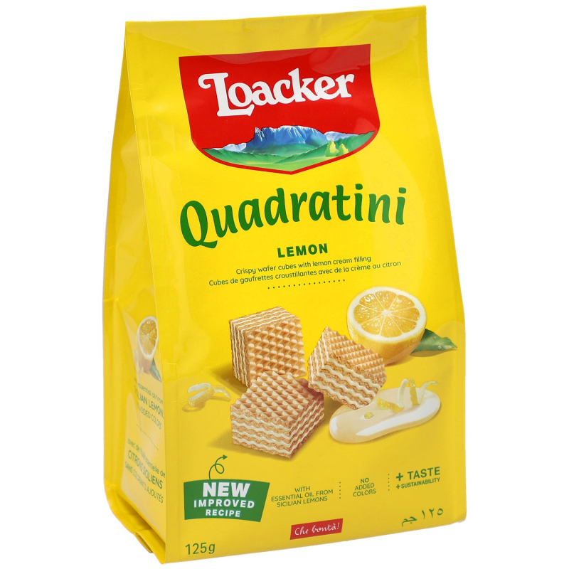  Loacker Quadratini Lemon 125g 