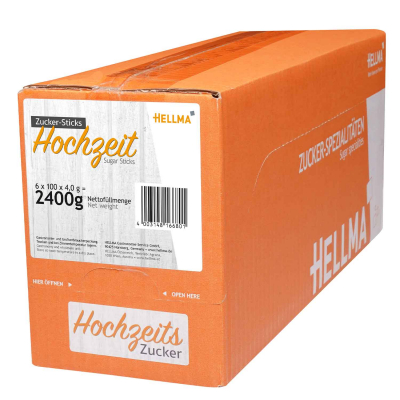  Hellma Zucker-Sticks 'Hochzeit' 100er 