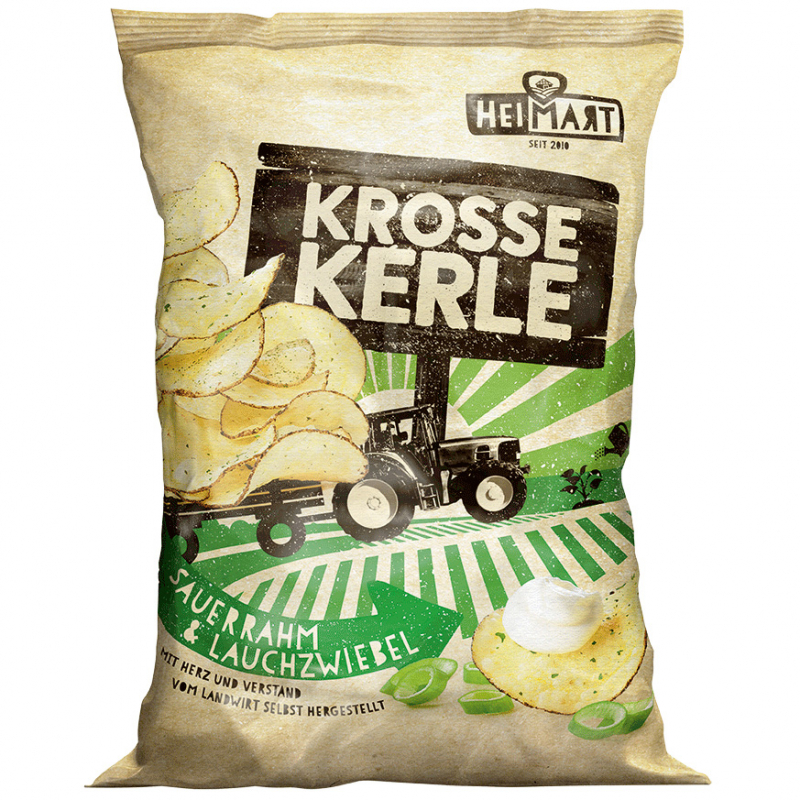  HeiMart Krosse Kerle Sauerrahm & Lauchzwiebel 115g 