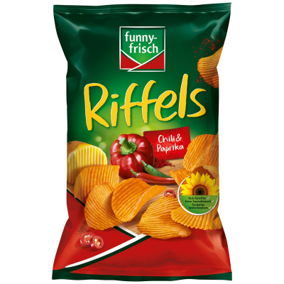  funny-frisch Riffels Chili & Paprika 150g 