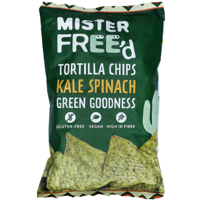  Mister Free'd Tortilla Chips Kale & Spinach 135g 