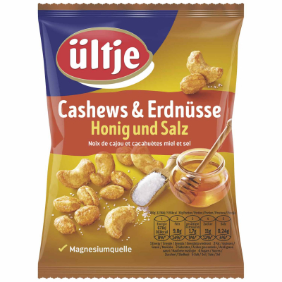  ültje Cashews & Erdnüsse Honig und Salz 200g 