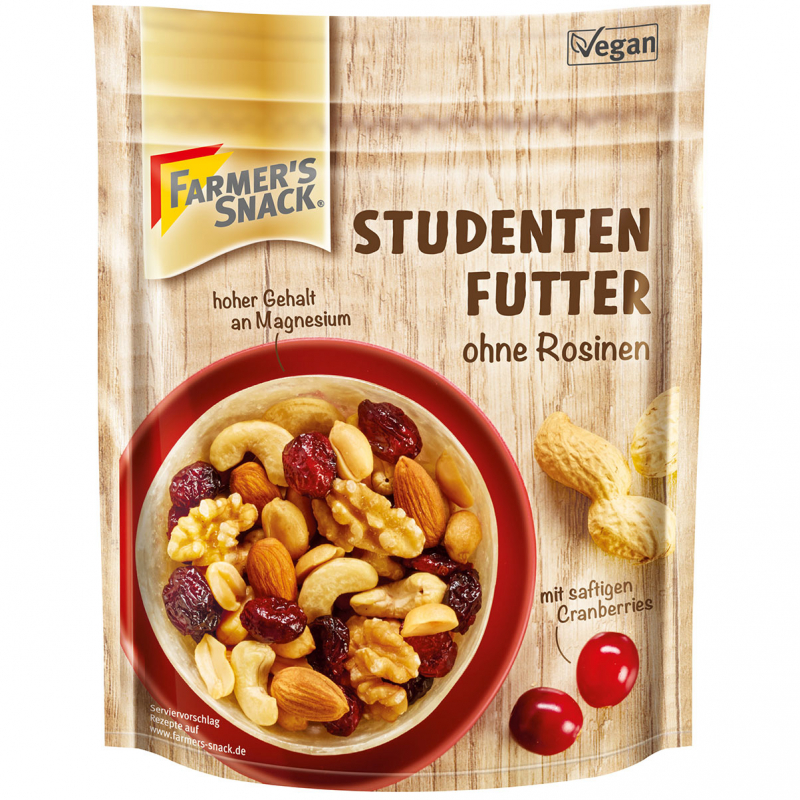  Farmer's Snack Studentenfutter ohne Rosinen 125g 