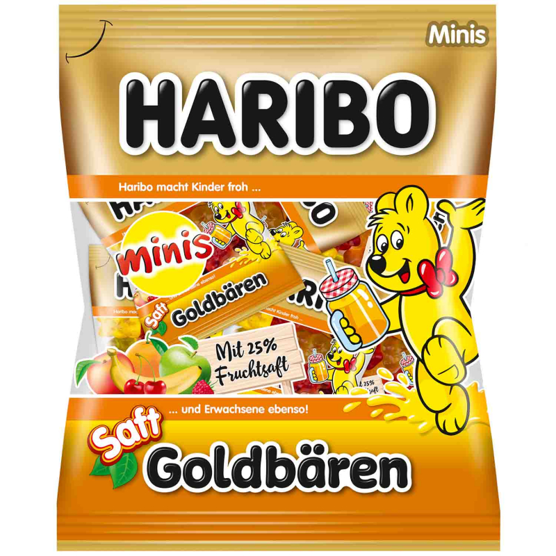  Haribo Saft Goldbären Minis 14er 