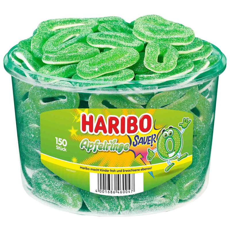  Haribo Apfelringe sauer 150er 