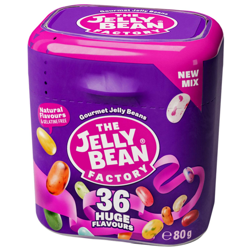  The Jelly Bean Factory 36 Huge Flavours Cup 80g 