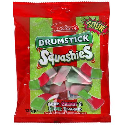  Swizzels Squashies Drumstick Sour Cherry & Apple 120g 