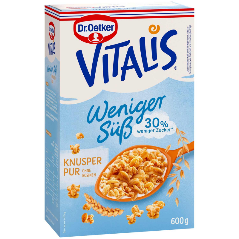  Vitalis Weniger süß Knusper Pur 600g 