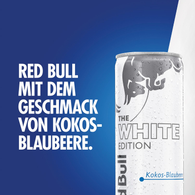  Red Bull Energy Drink White Edition Kokos-Blaubeere 250ml 