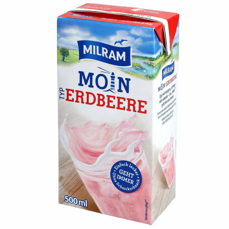  Milram Moin Typ Erdbeere 500ml 