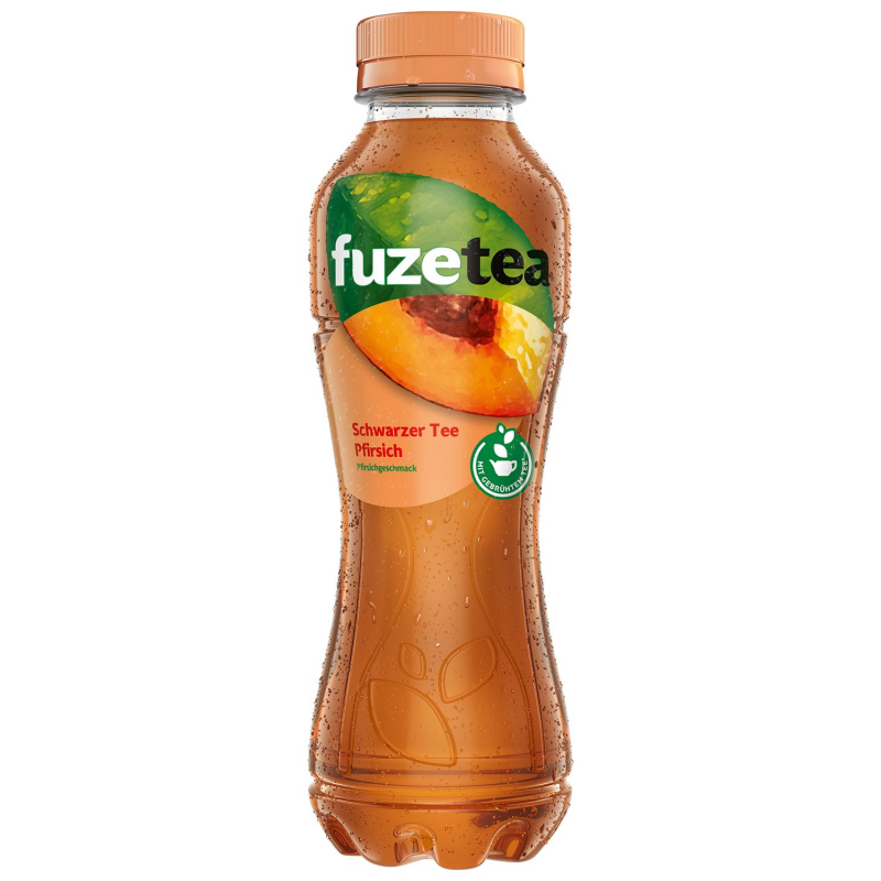  fuzetea Schwarzer Tee Pfirsich 400ml 