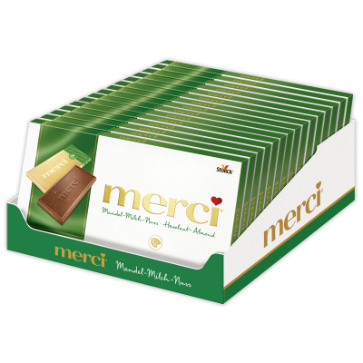  merci Tafelschokolade Mandel-Milch-Nuss 100g 