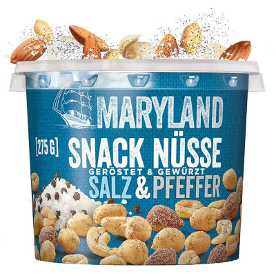  Maryland Snack Nüsse Salz & Pfeffer 275g 