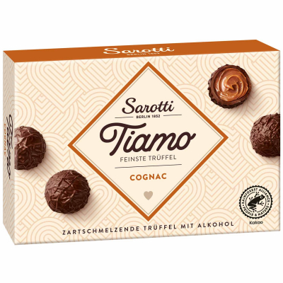  Sarotti Tiamo Feinste Trüffel Cognac 125g 