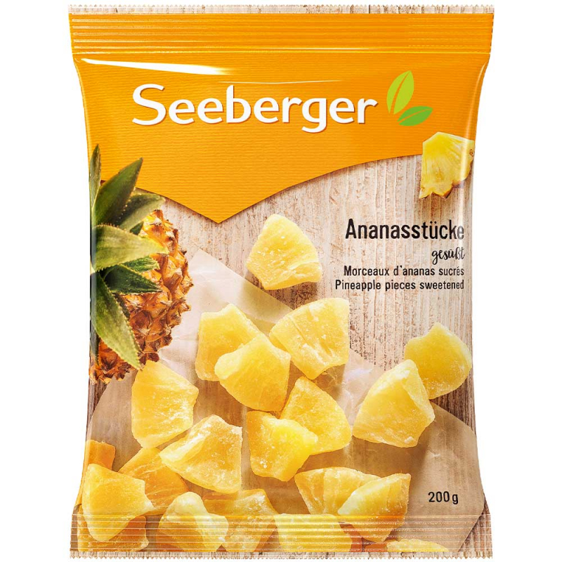  Seeberger Ananasstücke gesüßt 200g 