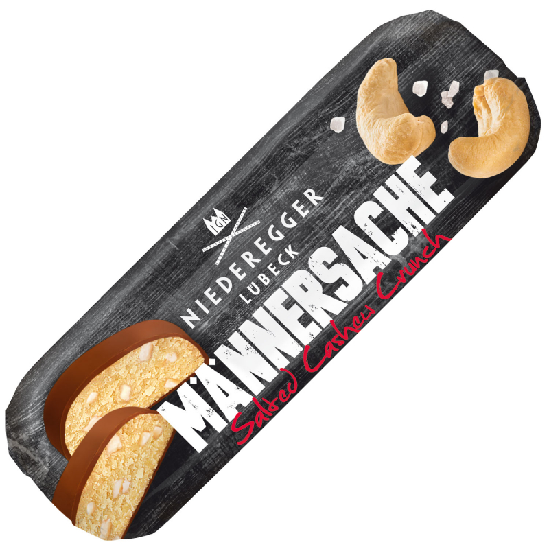  Niederegger Männersache Marzipan Brot Salted Cashew Crunch 125g 