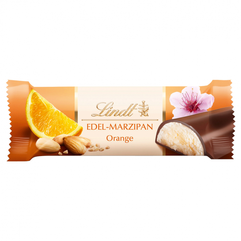  Lindt Edel-Marzipan Orange Riegel 50g 