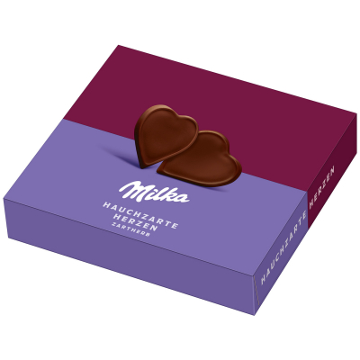  Milka Hauchzarte Herzen Zartherb 130g 