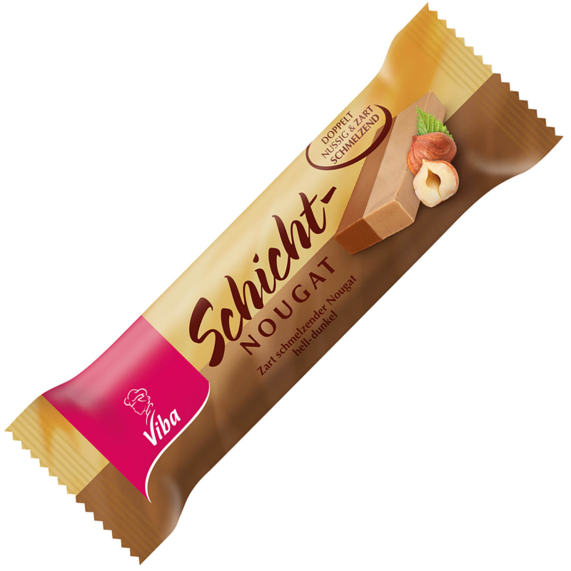  Viba Schicht-Nougat Riegel 40g 